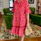 Ivy Jane Pink Spotted Leopard Dress