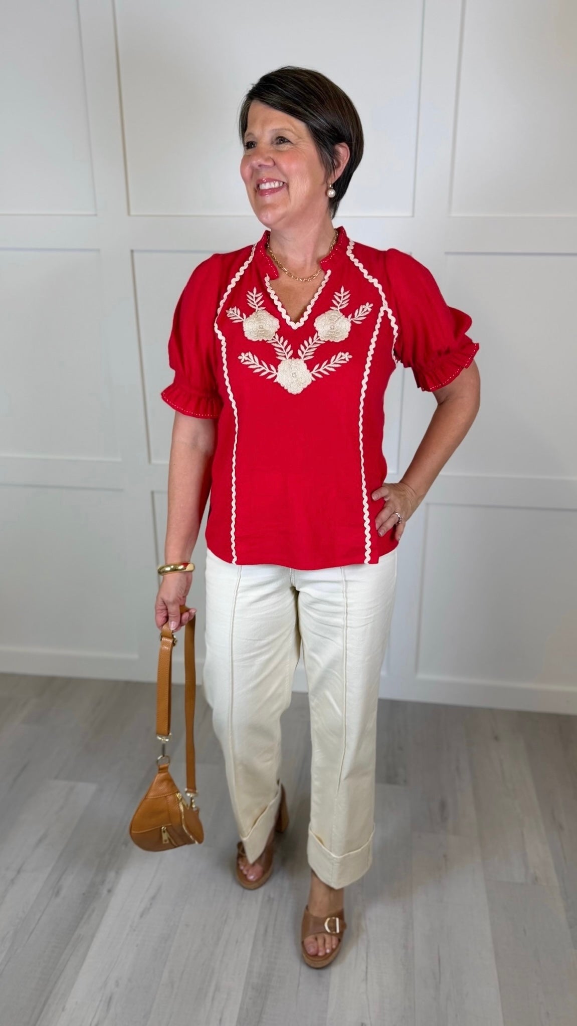 Sister Mary Dana Top - Red
