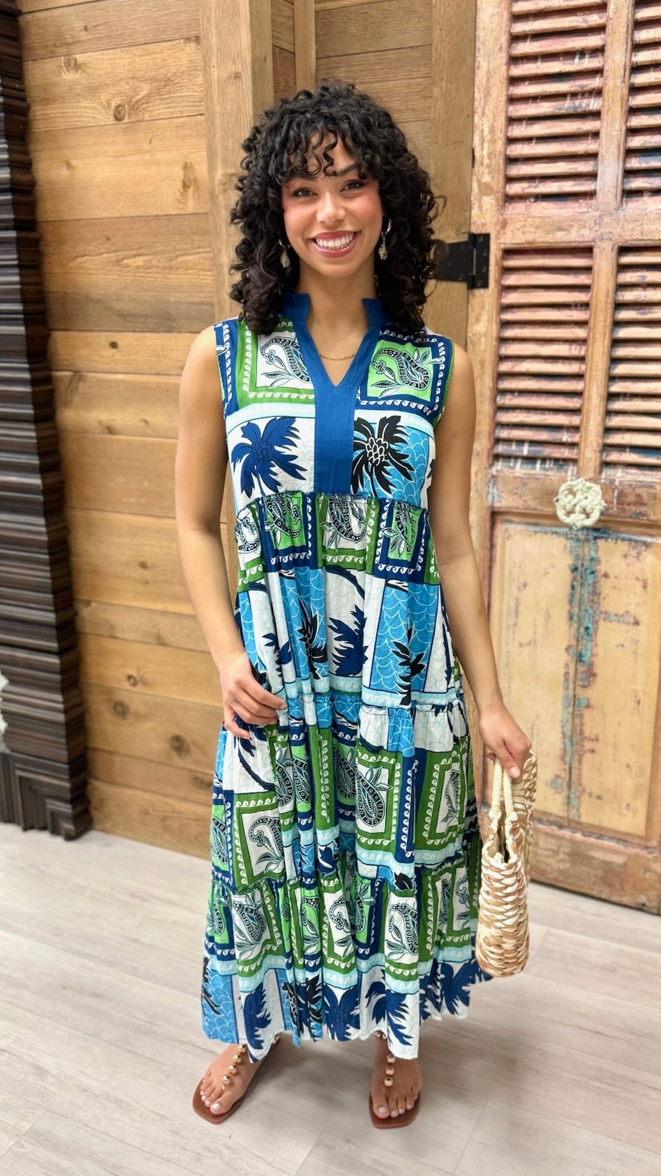 Angelika Midi Dress - Lagoon