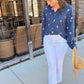 Dear John Adrianna Top - Navy