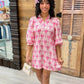 Emmy Floral Dress - Pink