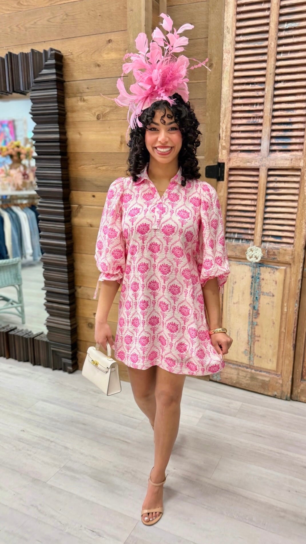 Emmy Floral Dress - Pink