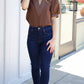 Charlotte Embroidered Top - Brown
