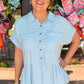 Lila Top - Light Denim