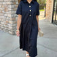 Makenna Midi Dress - Black