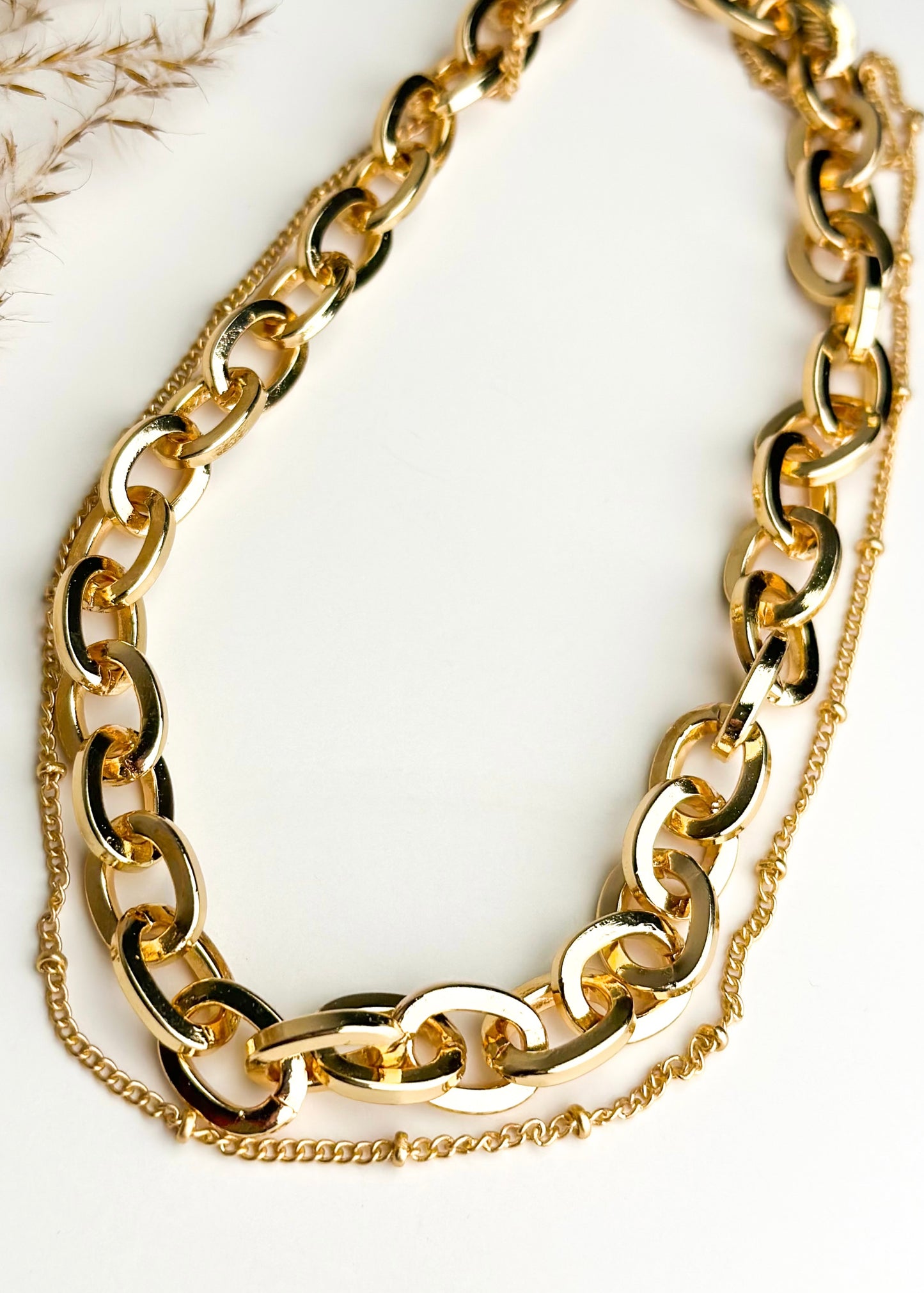Golden Touch Layered Chain Necklace