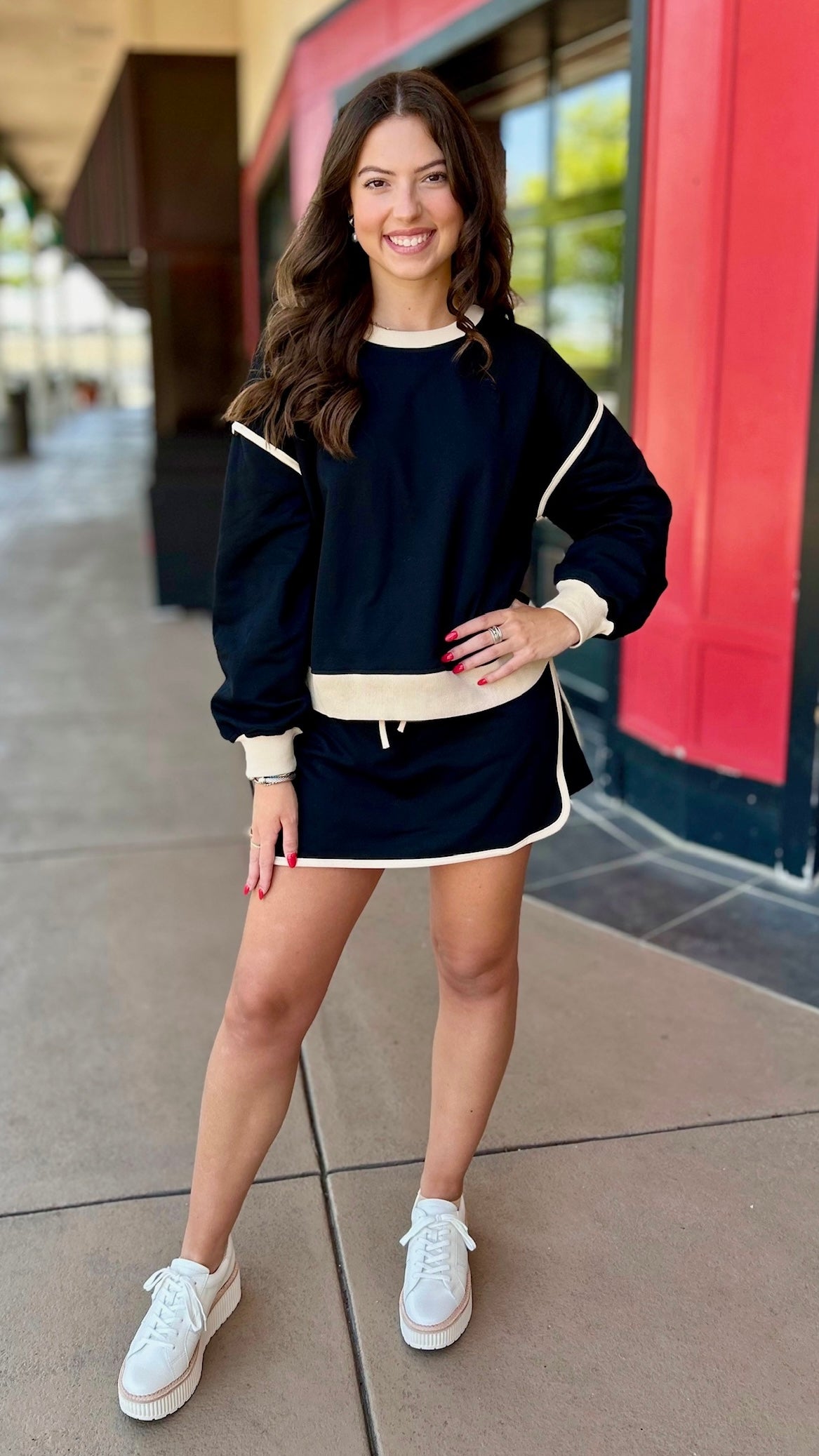 Sporty Chic Skort - Black