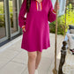 Magenta Zip Leisure Dress