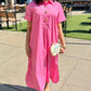 Makenna Midi Dress - Pink