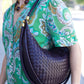 Woven Hobo Bag - Chocolate