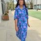 Katherine Swing Shift Dress - Sky