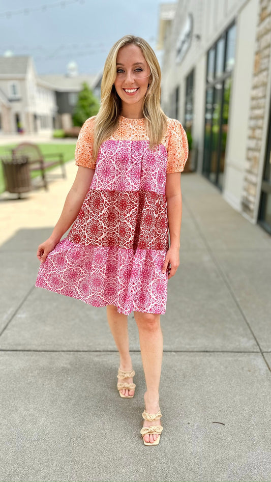 Everything Eyelet Tiered Dress