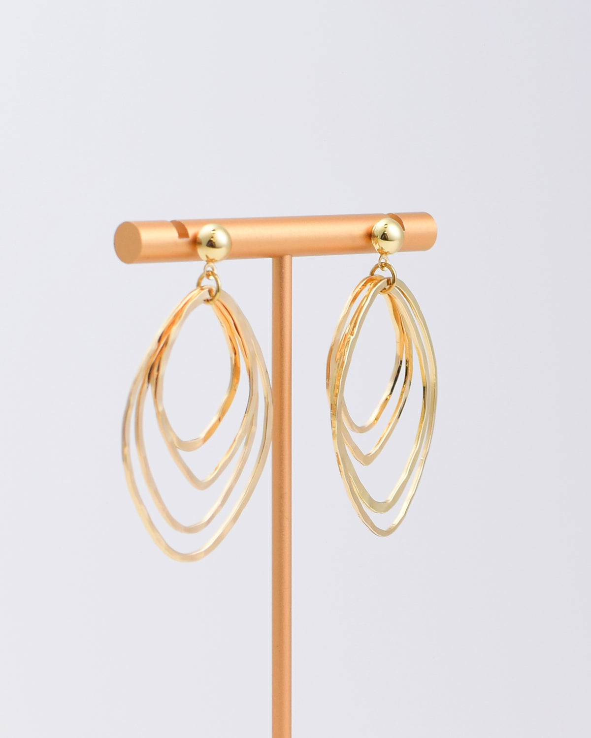 Gold Diamond Shape Earrings