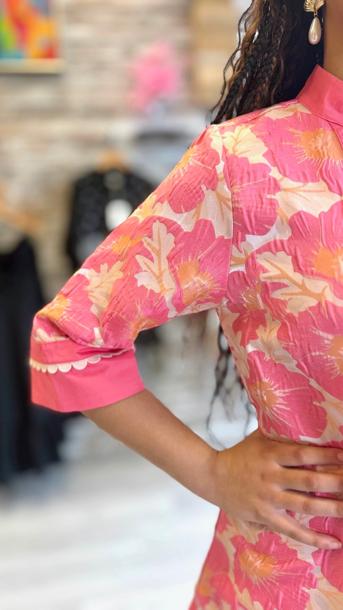 Heather Dress - Flamingo