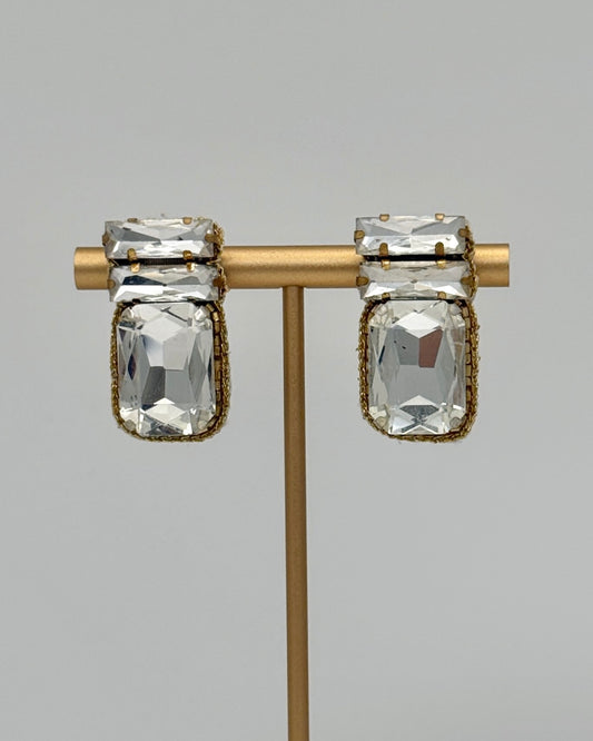 Crystal Gem Studs - Clear