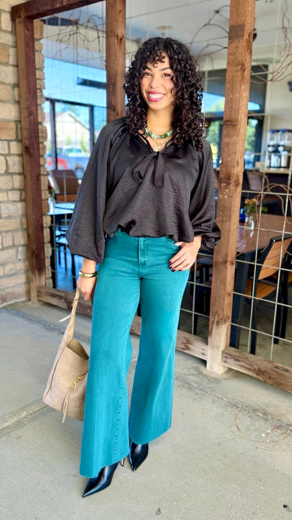 Tiffany Tie Neck Blouse