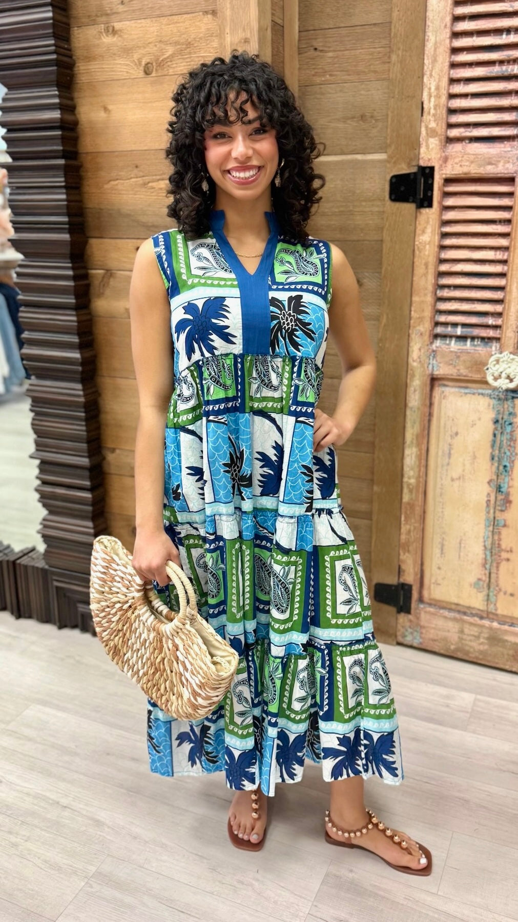 Angelika Midi Dress - Lagoon