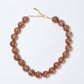 Round Taupe Necklace - Taupe