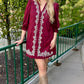 Lyla Dress - Garnet
