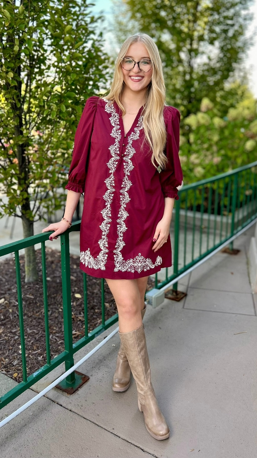 Lyla Dress - Garnet