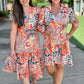 Jude Connally Emerson Stained Glass Dress - Coral