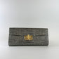 Bamboo Clutch Bag - Pewter