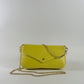Italian Leather Handle & Crossbody - Yellow