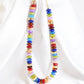 Wide Bead Necklace - Dark Multi