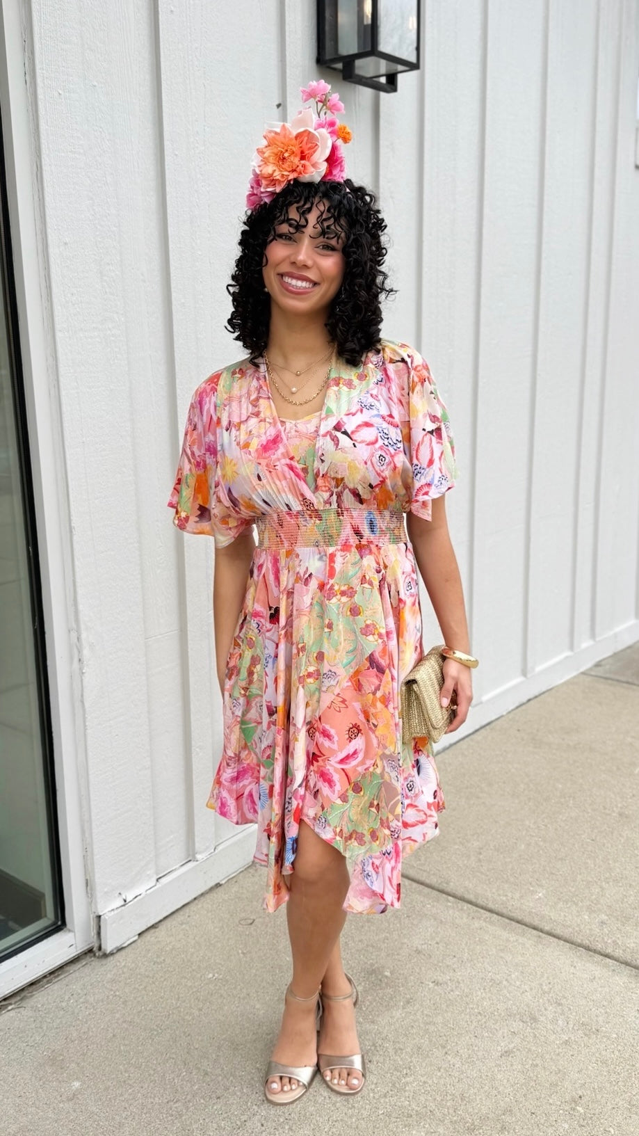 Tolani Diana Dress - Melon