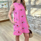 Lori Embroidered Dress - Pink