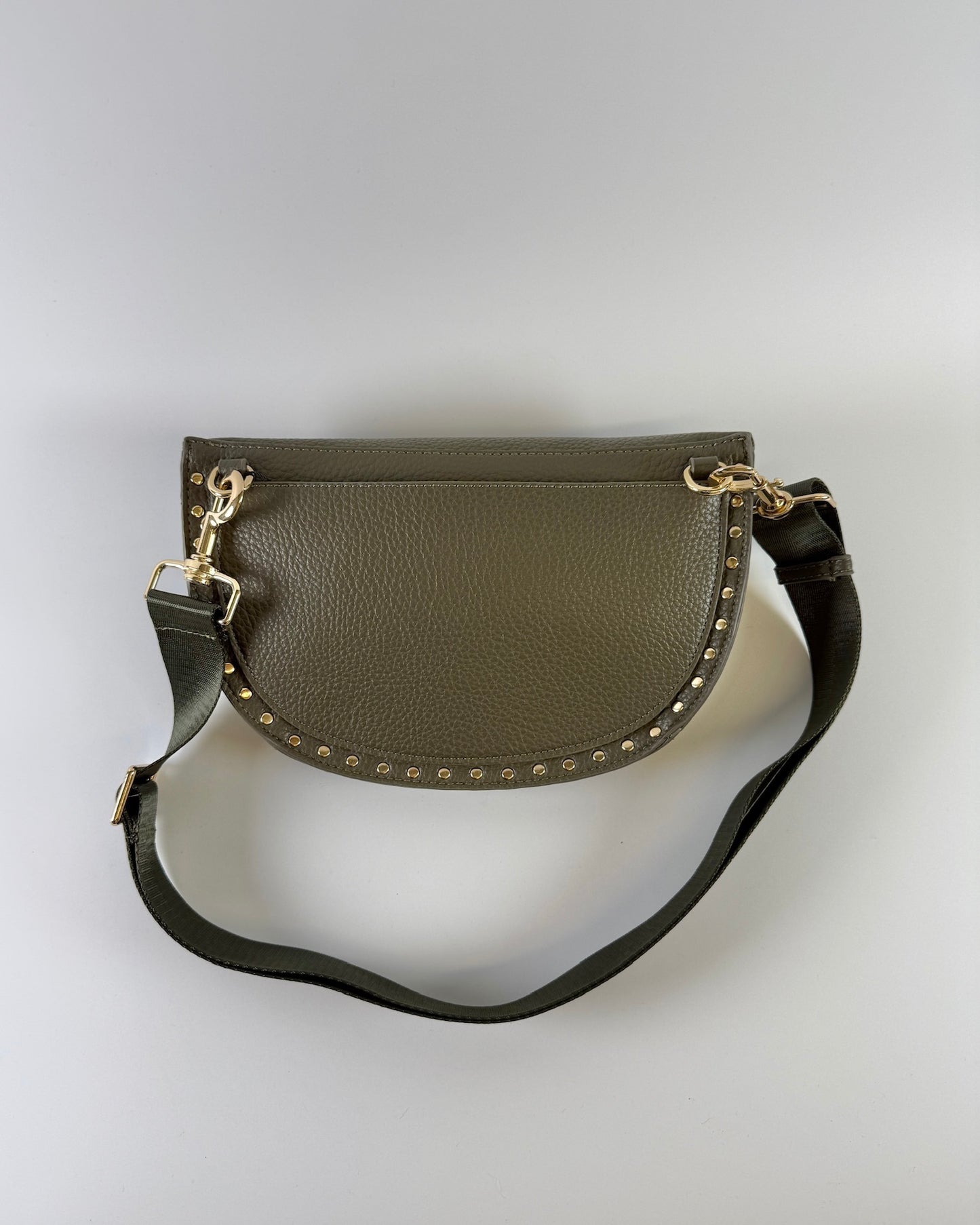 Fanny Pack With Studs - Olive