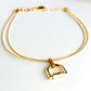 CXC Gold Plated Layered Stirrup Necklace