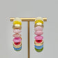 Gold Bead Hoop Earrings - Cool tone