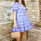 Chloe Tiered Dress - Periwinkle