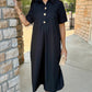 Makenna Midi Dress - Black