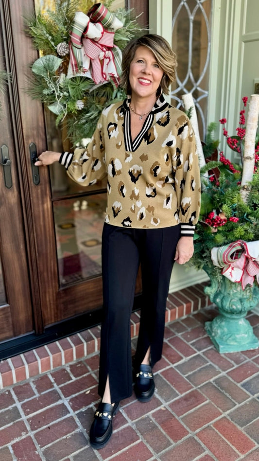 Emily McCarthy Brushed Cheetah Sweater