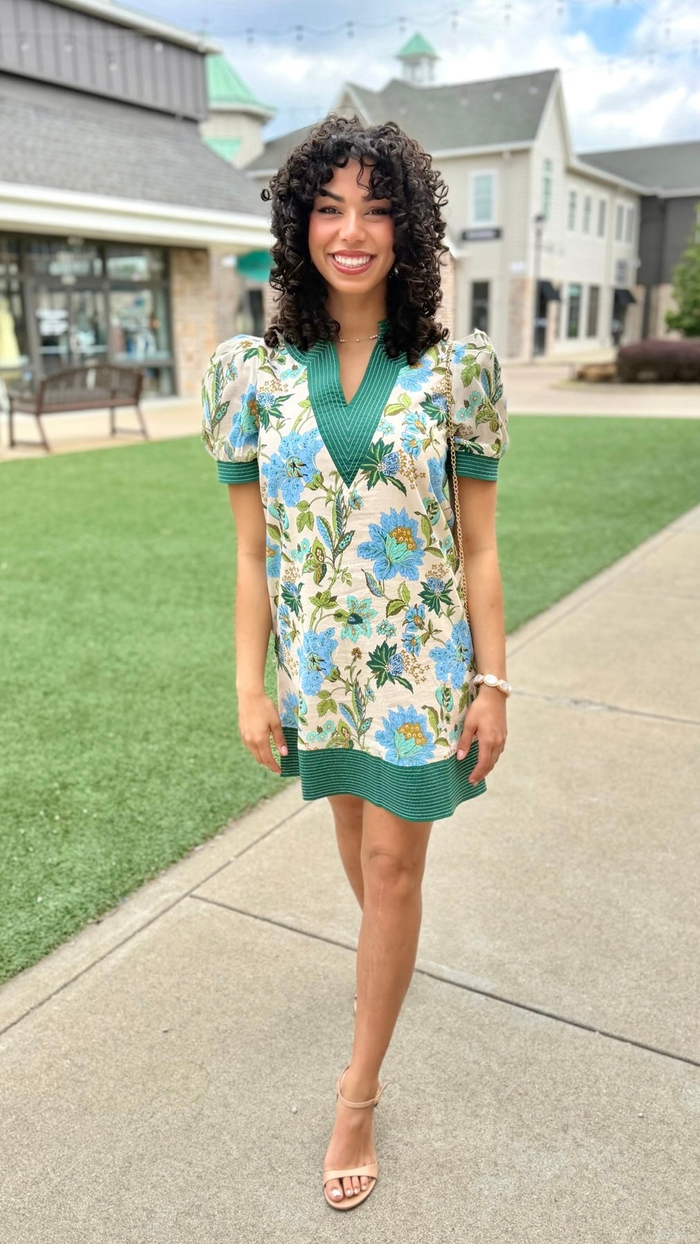 Charlotte Floral Dress - Ecru