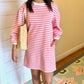 Sadie Stripe Dress - Pink