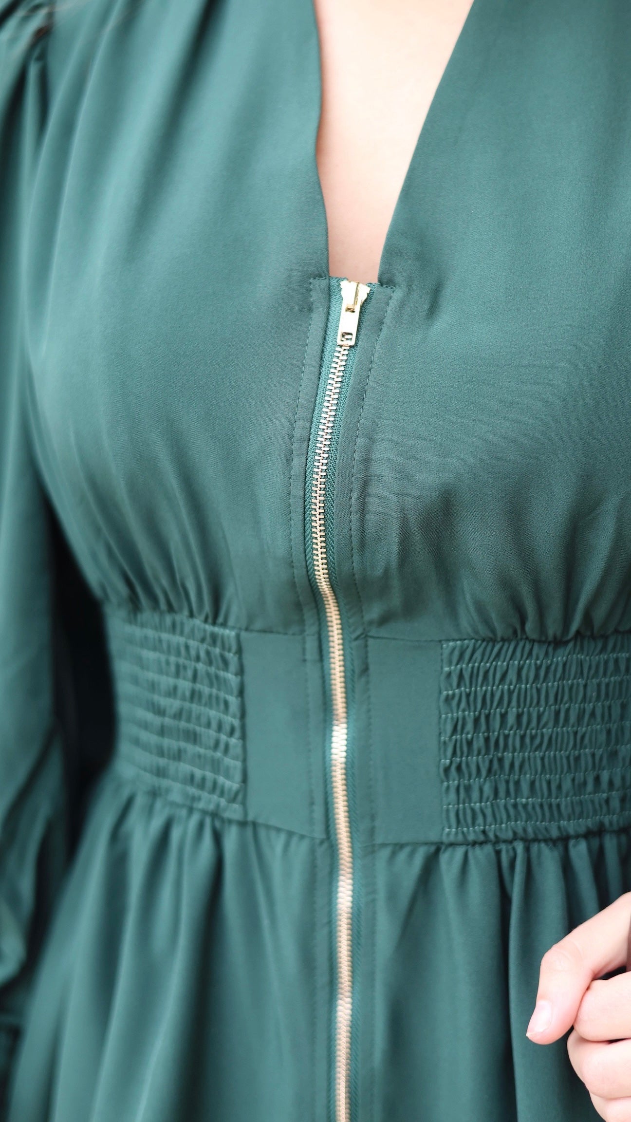 Gemma Mini Dress - Palm Green