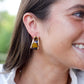Tortoise Hoop Earrings