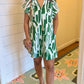 Jade Mini Tunic Dress - Green Print