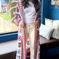 Zoe Crochet Cardigan - Ivory Multi