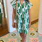 Jade Mini Tunic Dress - Green Print