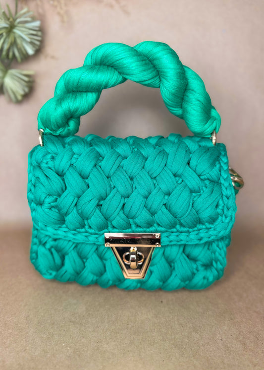 Montego Woven Bag - Green