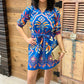 Gia Cobalt Ikat Dress