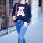 Teddy Bear Sweater - Black
