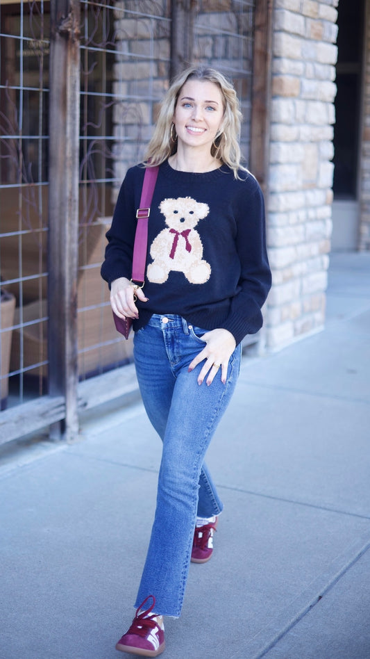 Teddy Bear Sweater - Black