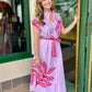 Paige Dress - Pink Elephant