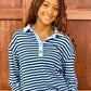 Blue & Navy Striped Pullover