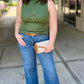 Michael Stars Coco Ruched Boat Neck Tank - Dark Matcha